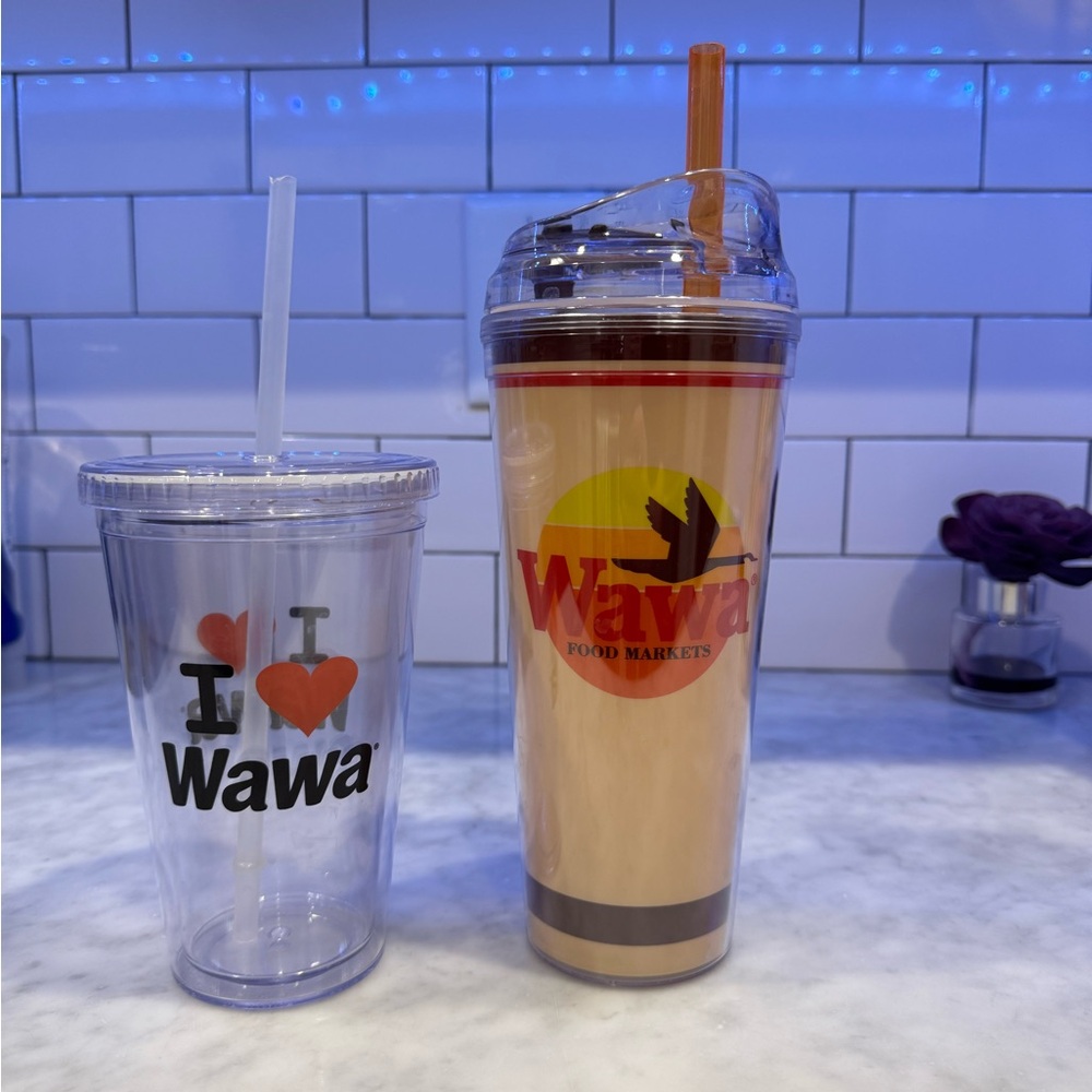 Lot of two Wawa tumblers